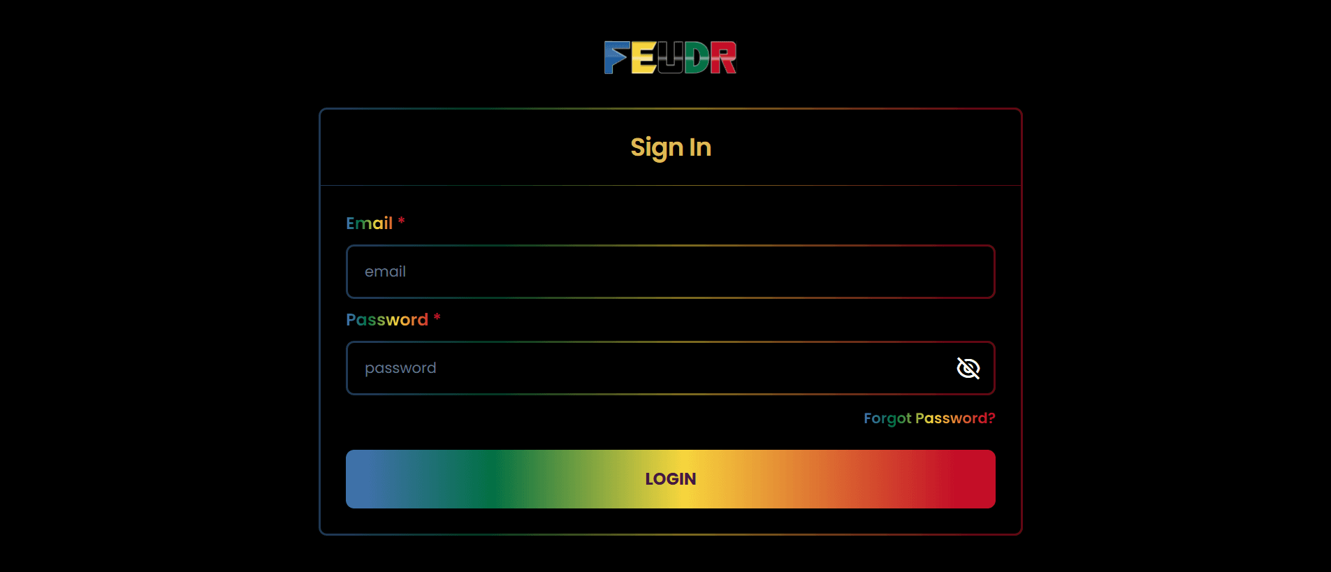 Feudr Admin